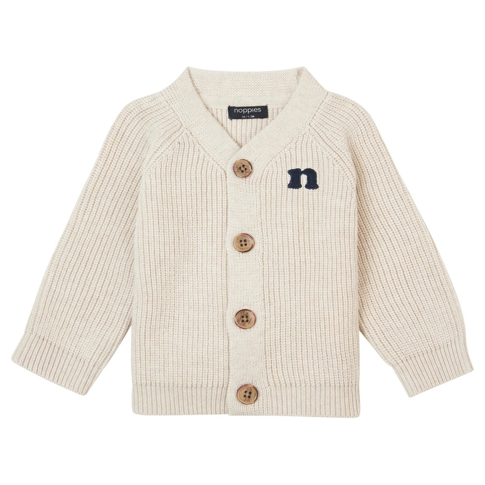 Cardigan Garde Longsleeve Oatmeal Mélange taille 12 mois - Noppies