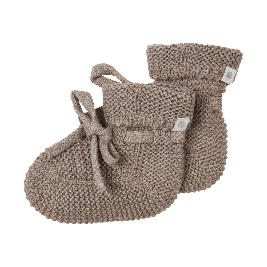 Chaussons bébé Nelson Taupe Mélange - Noppies