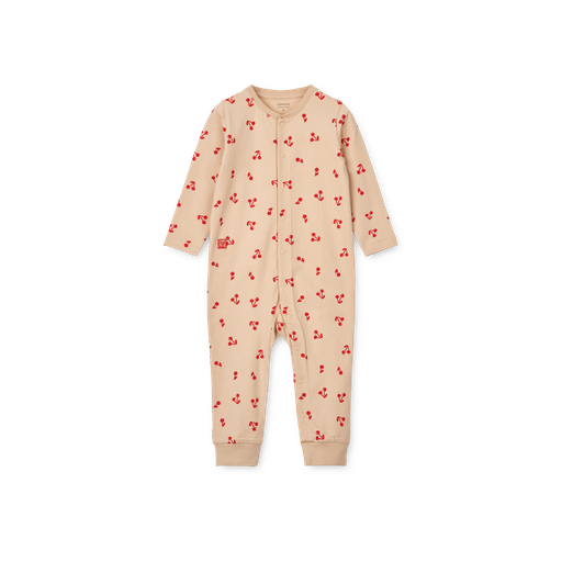 [LW17792] Birk Printed Pyjamas Jumpsuit - Cherries / Apple blossom